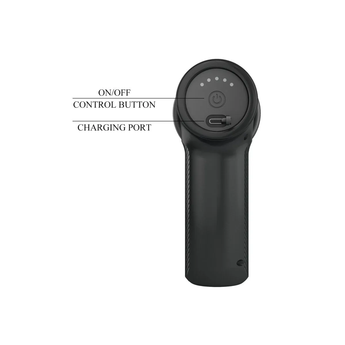 Dj Doctor Massager 5 Einstellungen Schwarz von Pretty Love C-Type | Fesselliebe.de