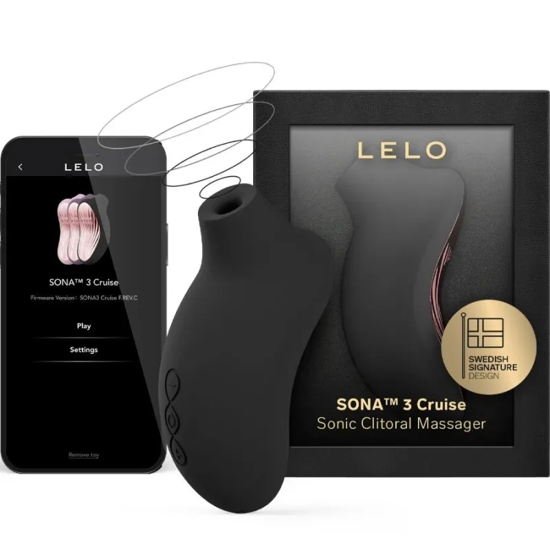 Sona 3 Cruise Sonic Klitoralsager Schwarz von Lelo | Fesselliebe.de