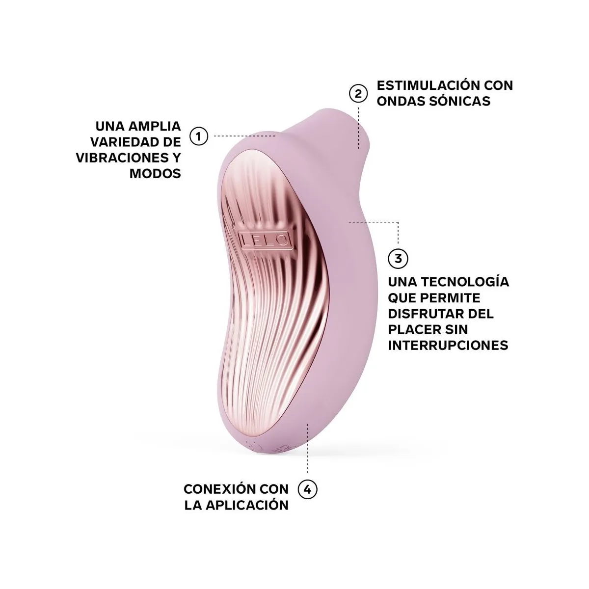 Sona 3 Cruise Sonic Klitoralsager Zartrosa von Lelo | Fesselliebe.de