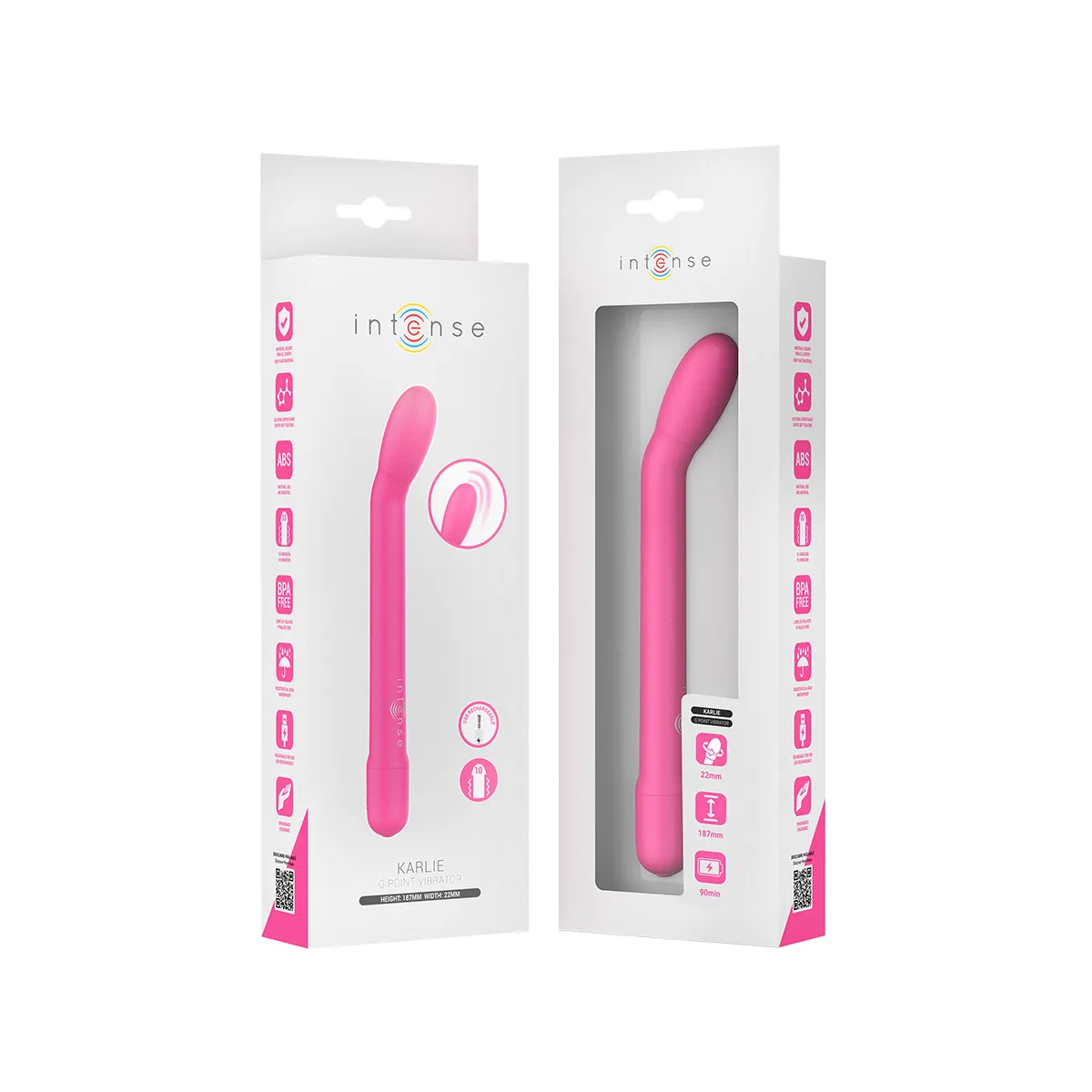 Karlie wiederaufladbarer G-Spot-Stimulator Rosa von Intense Fun | Fesselliebe.de