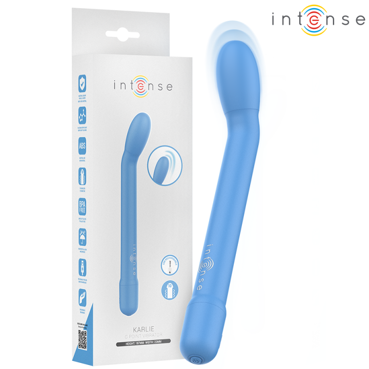 Karlie wiederaufladbarer G-Punkt-Stimulator Blau von Intense Fun | Fesselliebe.de