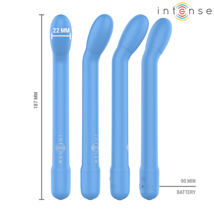 Karlie wiederaufladbarer G-Punkt-Stimulator Blau von Intense Fun | Fesselliebe.de