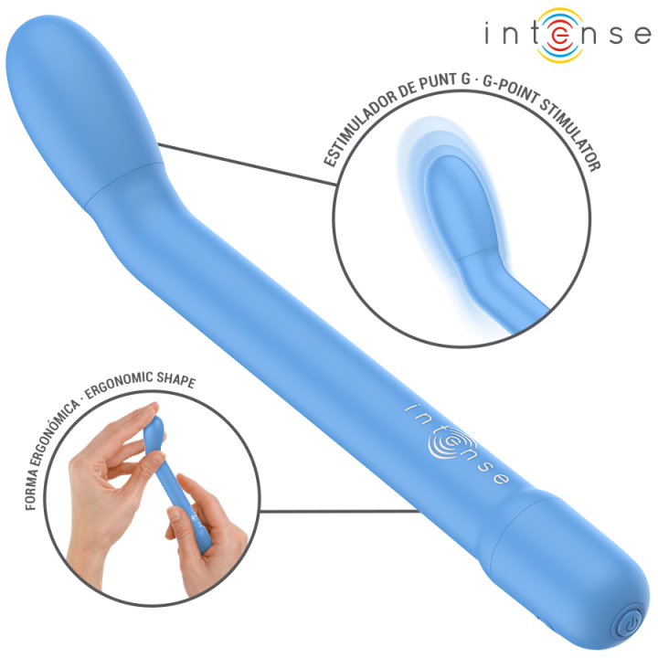 Karlie wiederaufladbarer G-Punkt-Stimulator Blau von Intense Fun | Fesselliebe.de
