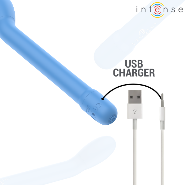 Karlie wiederaufladbarer G-Punkt-Stimulator Blau von Intense Fun | Fesselliebe.de