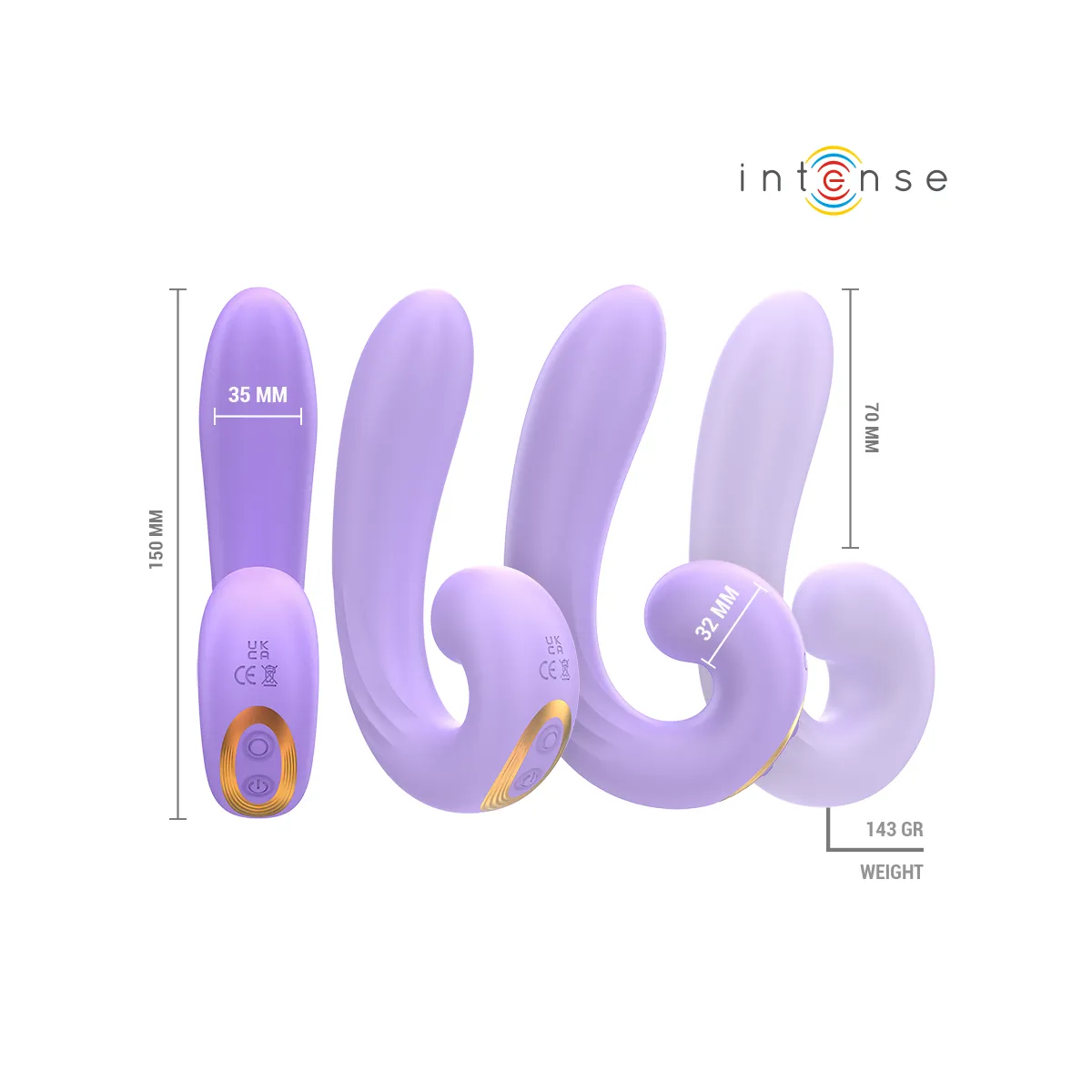Meryl Doppelvibration Klitorisstimulator von Intense Fun | Fesselliebe.de