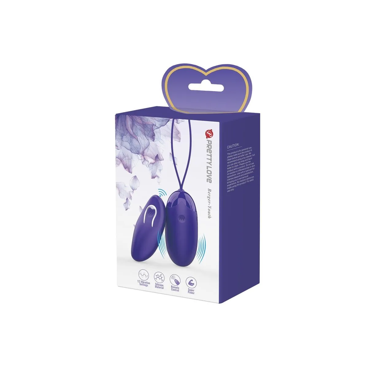 Berger Youth mit Fernbedienung Vibrierendes Ei Violett von Pretty Love Youth | Fesselliebe.de