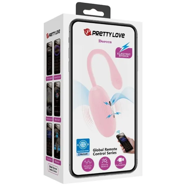 Doreen Pink wiederaufladbares Vibrations-Ei von Pretty Love Smart | Fesselliebe.de