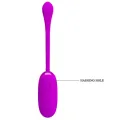 Julius Wasserdichtes, wiederaufladbares Vibrationsei Lila von Pretty Love Smart