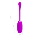 Julius Wasserdichtes, wiederaufladbares Vibrationsei Lila von Pretty Love Smart