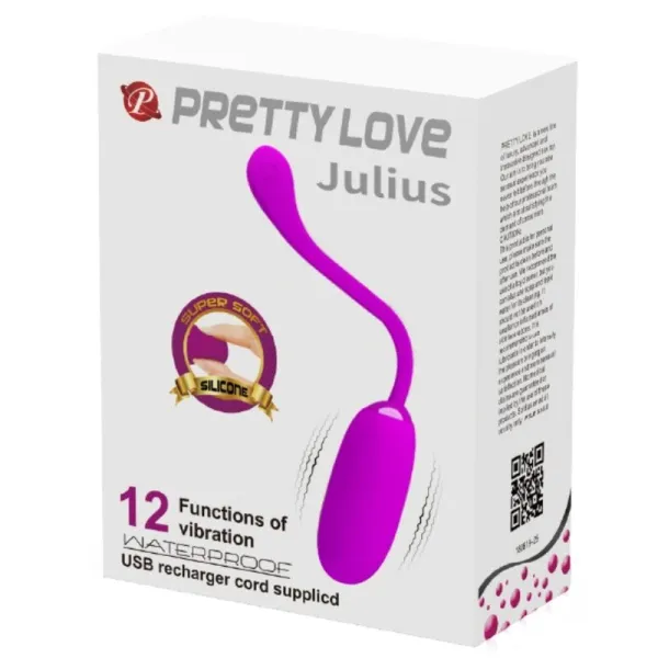 Julius Wasserdichtes, wiederaufladbares Vibrationsei Lila von Pretty Love Smart | Fesselliebe.de