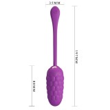 Vibrierendes Ei mit Lila wiederaufladbarer Meerestextur von Pretty Love Smart | Fesselliebe.de