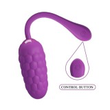 Vibrierendes Ei mit Lila wiederaufladbarer Meerestextur von Pretty Love Smart | Fesselliebe.de
