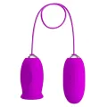 Daisy Dual Egg wiederaufladbarer Vibrator Lila von Pretty Love Flirtation