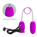 Daisy Dual Egg wiederaufladbarer Vibrator Lila von Pretty Love Flirtation