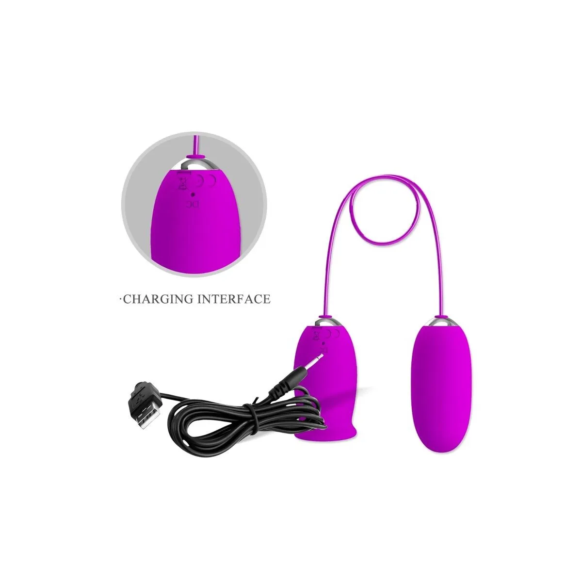 Daisy Dual Egg wiederaufladbarer Vibrator Lila von Pretty Love Flirtation | Fesselliebe.de