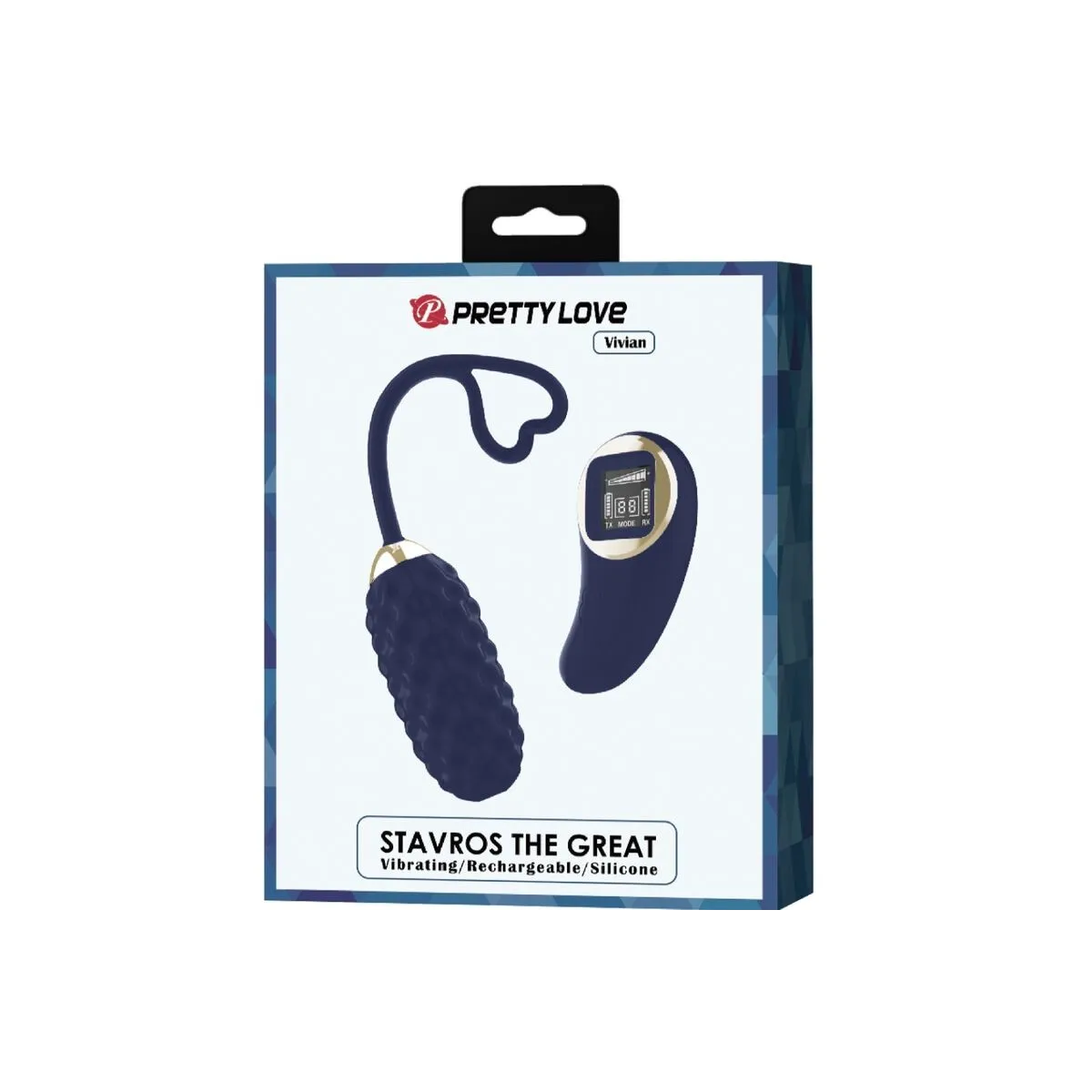 Vivian Blue Vibrations-Ei mit Fernbedienung von Pretty Love Led | Fesselliebe.de