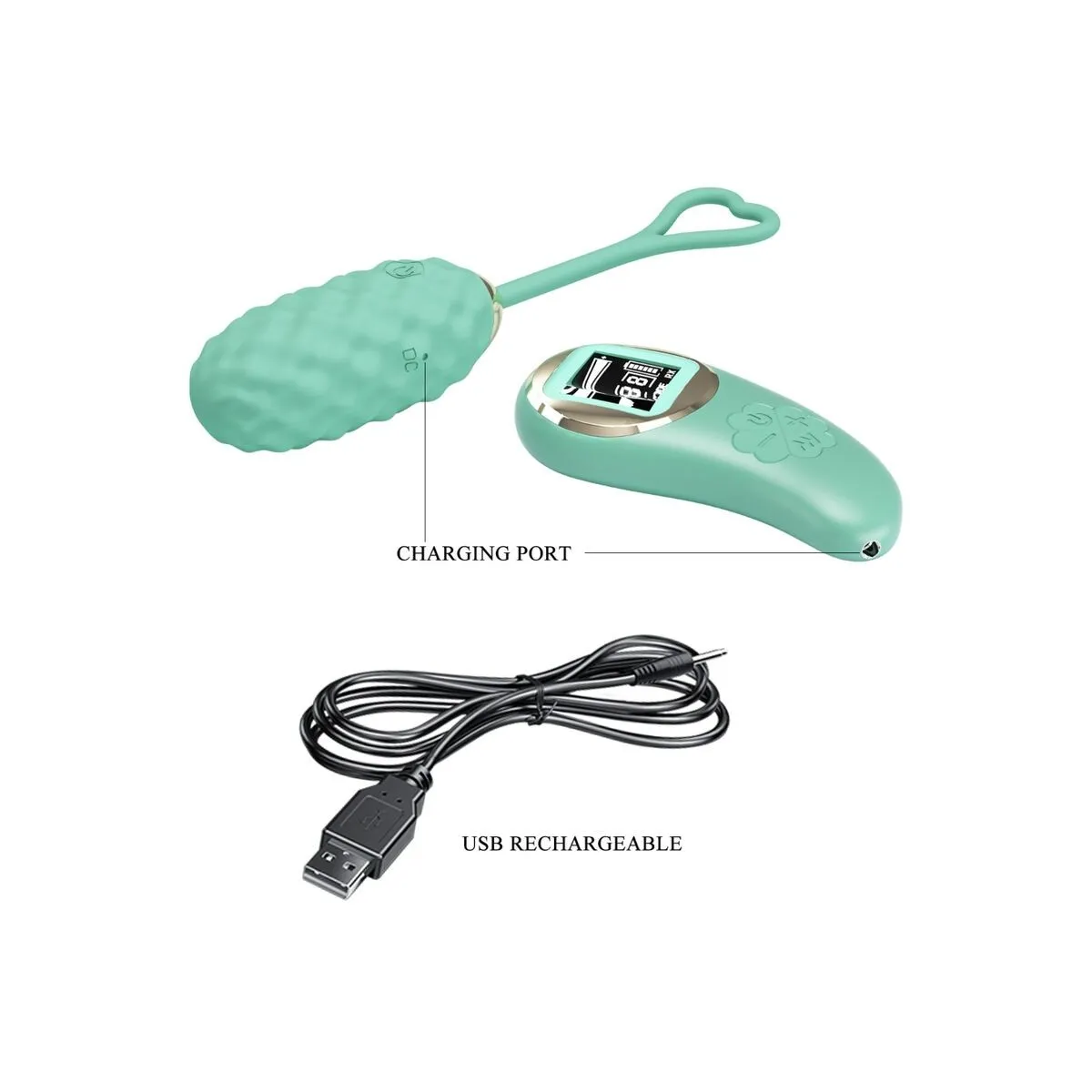 Vivian Green Vibrierendes Ei mit Fernbedienung von Pretty Love Led | Fesselliebe.de