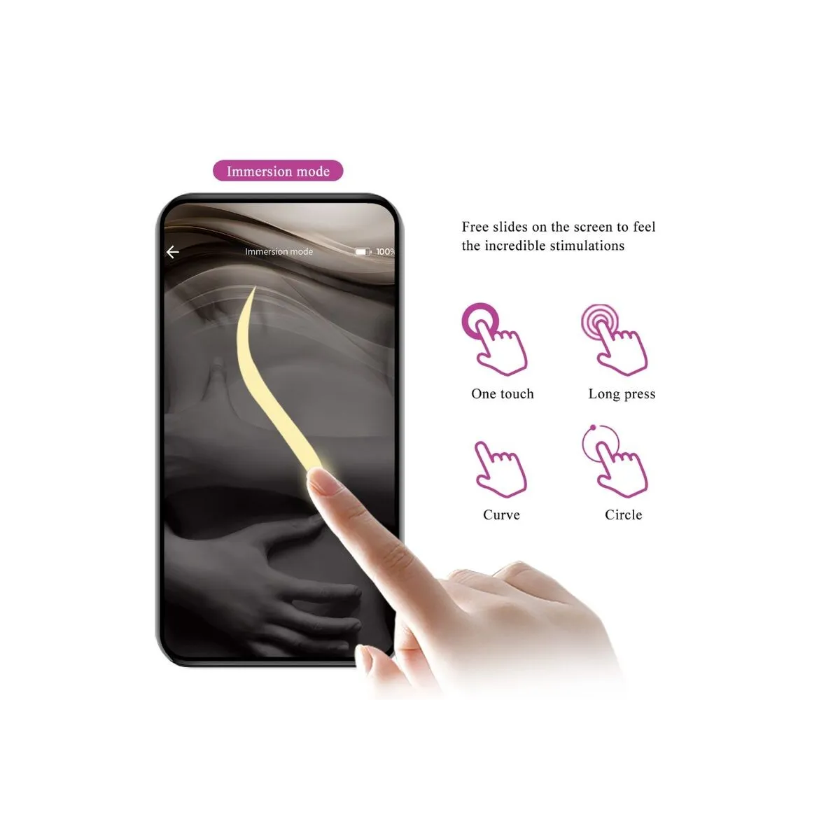 Vibrierendes Ei der Nymphe, App-Gesteuert, Lila von Pretty Love Bottom | Fesselliebe.de