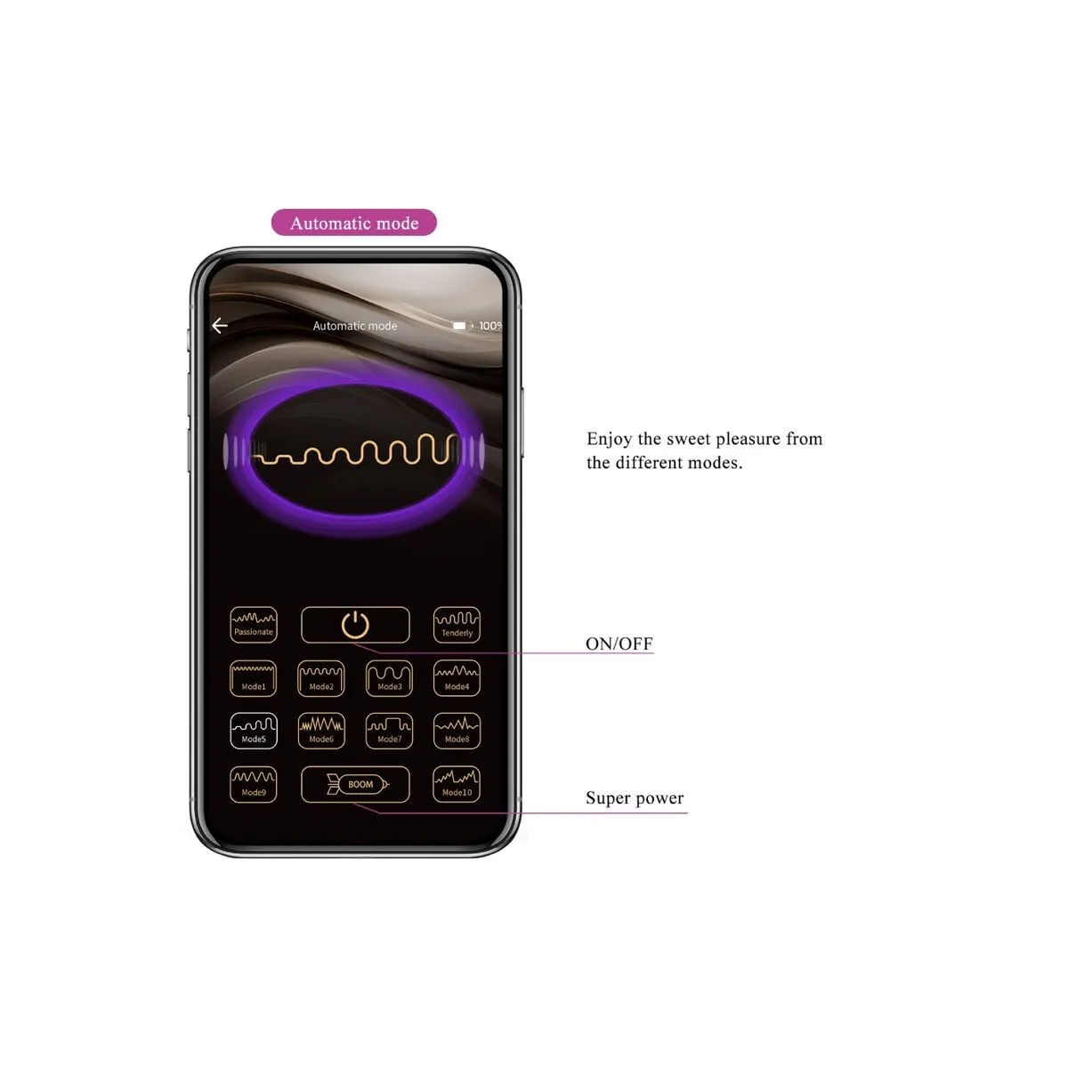 Vibrierendes Ei der Nymphe, App-Gesteuert, Lila von Pretty Love Bottom | Fesselliebe.de