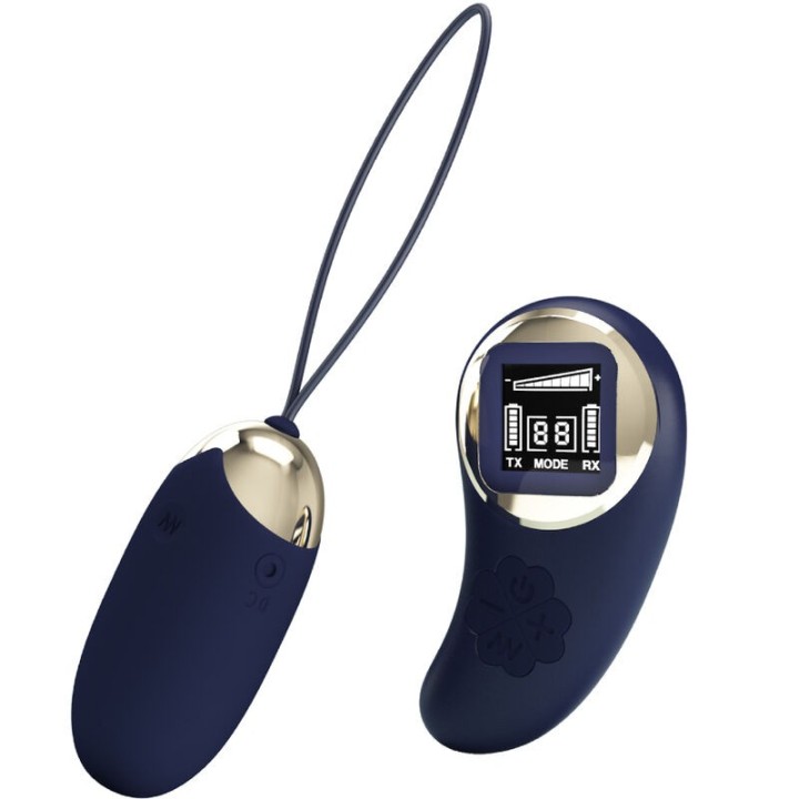 Mina Vibrierendes Ei mit Fernbedienung Blau von Pretty Love Led | Fesselliebe.de
