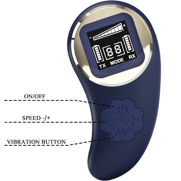 Mina Vibrierendes Ei mit Fernbedienung Blau von Pretty Love Led | Fesselliebe.de