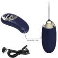 Mina Vibrierendes Ei mit Fernbedienung Blau von Pretty Love Led