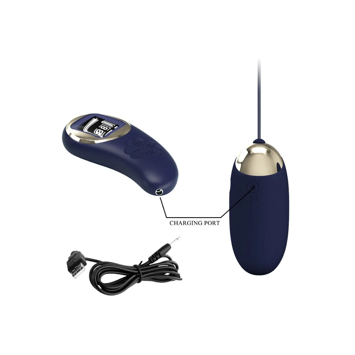 Mina Vibrierendes Ei mit Fernbedienung Blau von Pretty Love Led | Fesselliebe.de