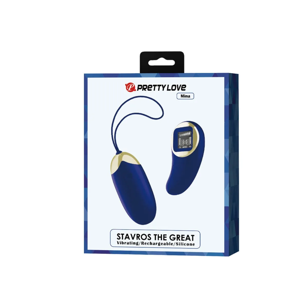 Mina Vibrierendes Ei mit Fernbedienung Blau von Pretty Love Led | Fesselliebe.de