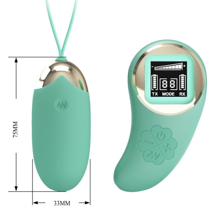 Grüne mit Fernbedienung, Vibrierende Eiermine von Pretty Love Led | Fesselliebe.de