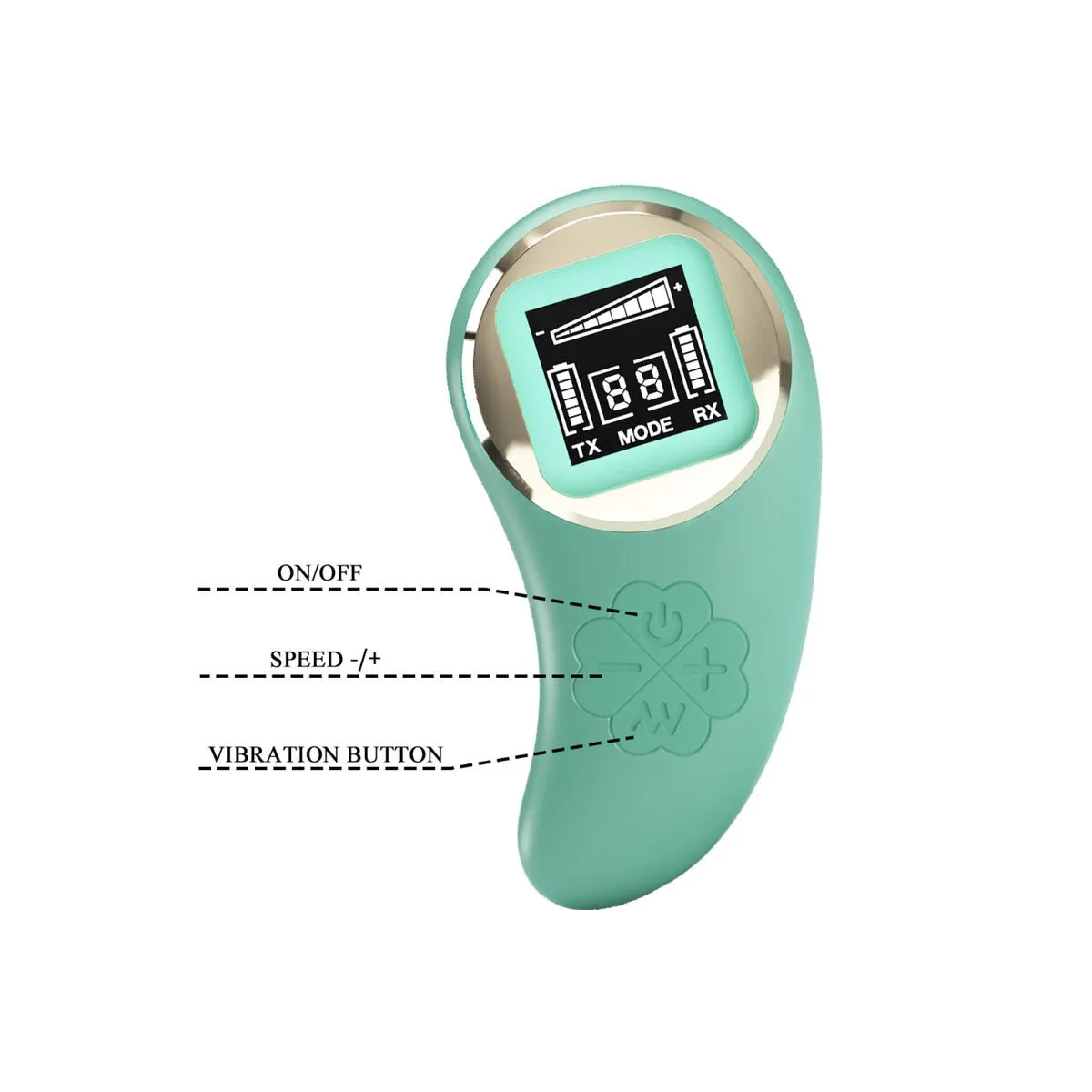 Grüne mit Fernbedienung, Vibrierende Eiermine von Pretty Love Led | Fesselliebe.de