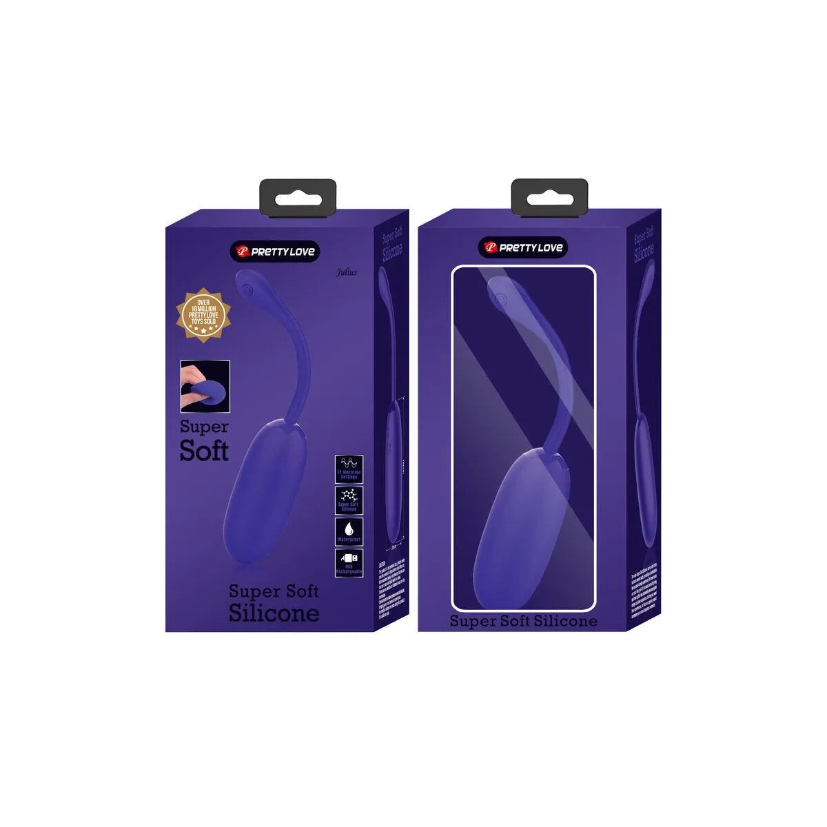 Julius Wasserdichtes, wiederaufladbares Vibrierendes Ei Lila von Pretty Love Smart | Fesselliebe.de