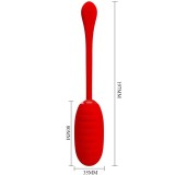 Kirk wiederaufladbares Vibrationsei Rot von Pretty Love Smart | Fesselliebe.de