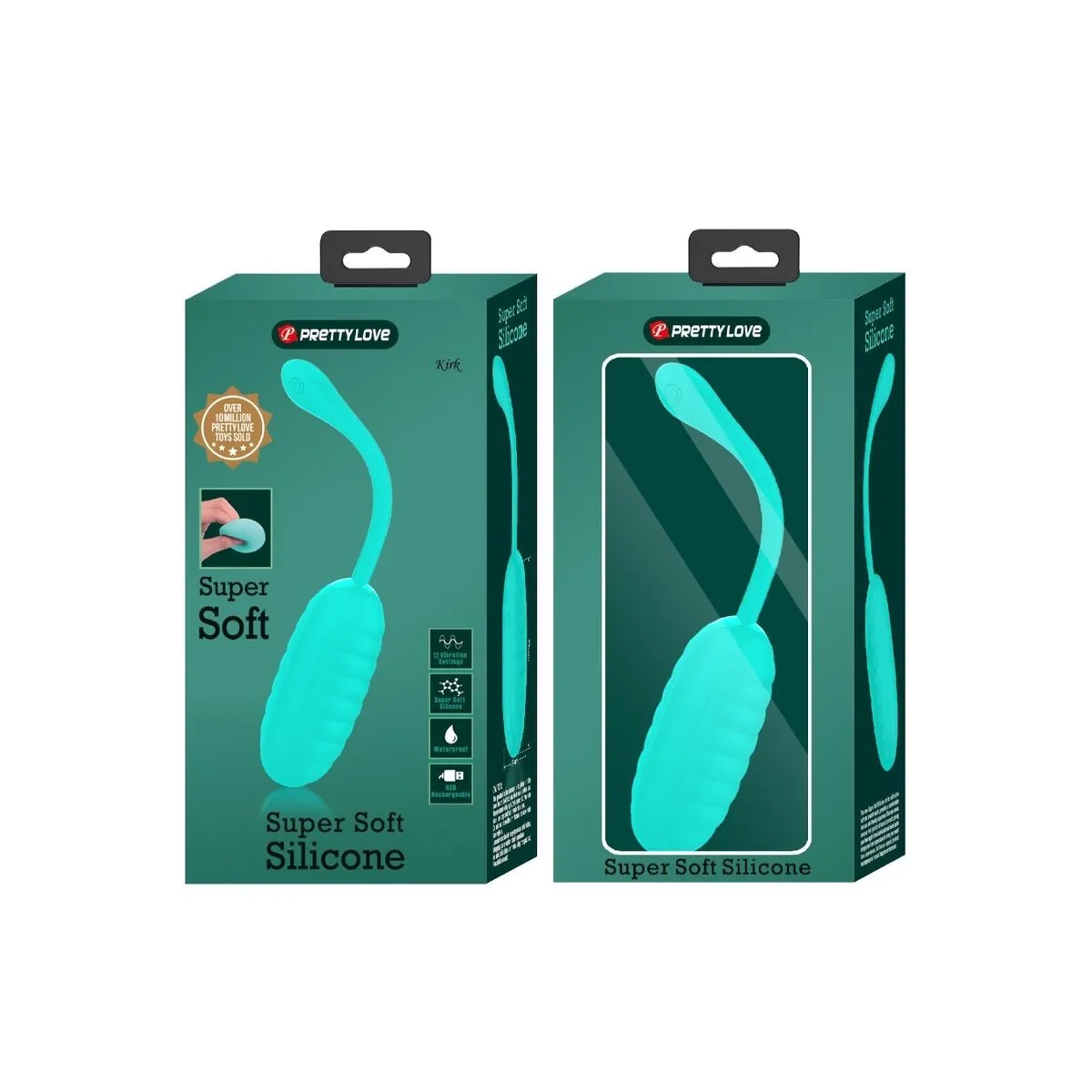 Kirk wiederaufladbares Vibrierendes Ei, Aquagrün von Pretty Love Smart | Fesselliebe.de