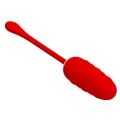 Vibrierendes Ei mit Roter wiederaufladbarer Meerestextur von Pretty Love Smart