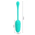 Vibrierendes Ei mit wiederaufladbarer Meerestextur In Aquagrün von Pretty Love Smart