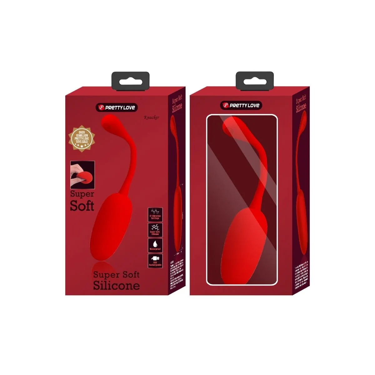 Knucker Red wiederaufladbares Vibrations-Ei von Pretty Love Flirtation | Fesselliebe.de