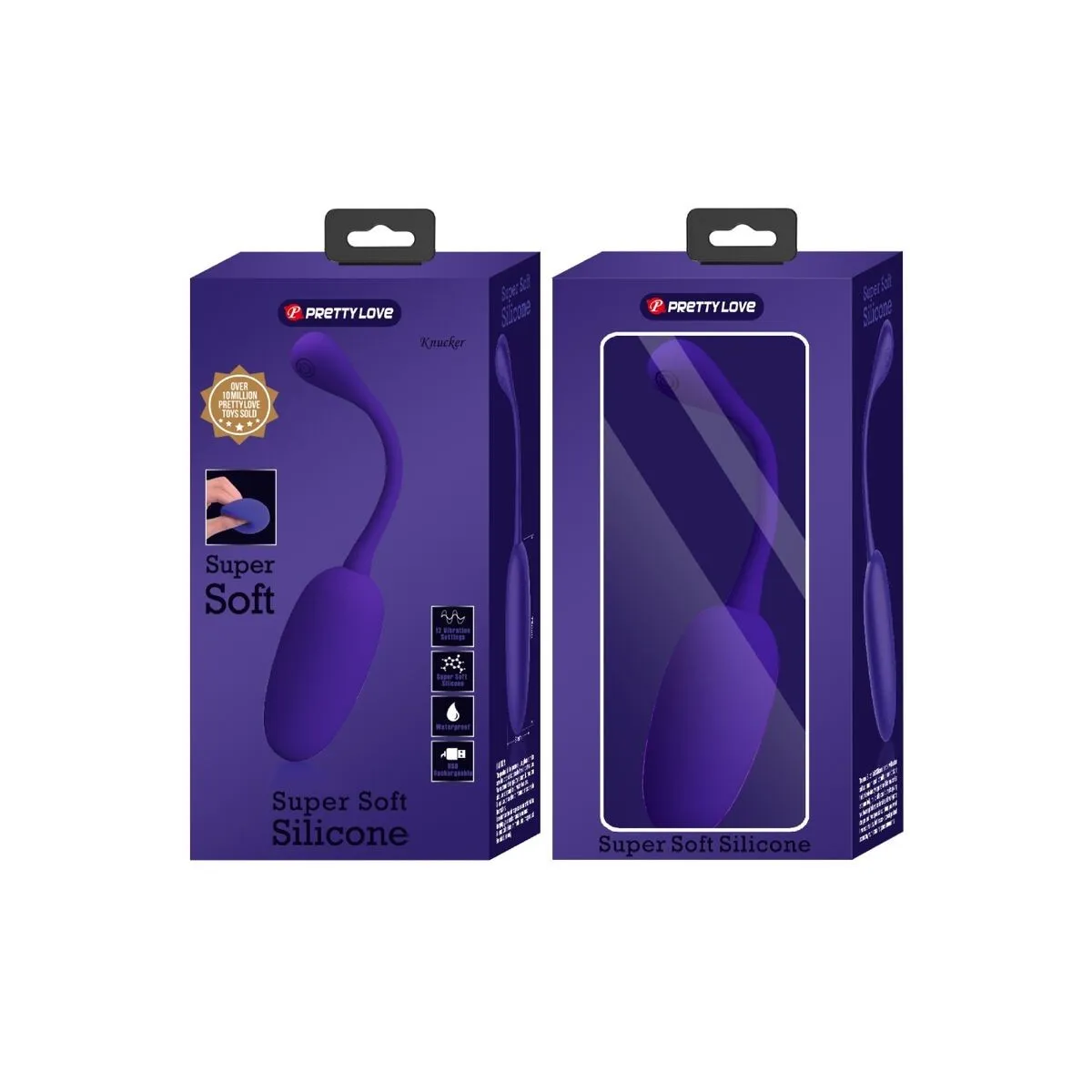 Knucker Purple wiederaufladbares Vibrations-Ei von Pretty Love Flirtation | Fesselliebe.de