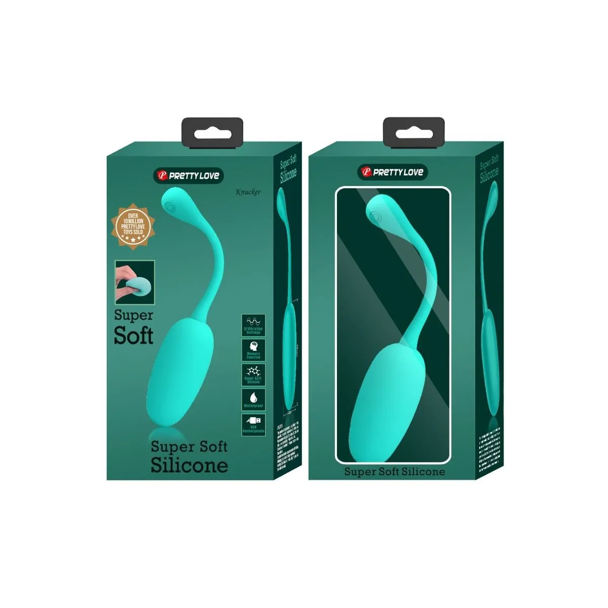 Knucker Water Green wiederaufladbares Vibrations-Ei von Pretty Love Flirtation | Fesselliebe.de