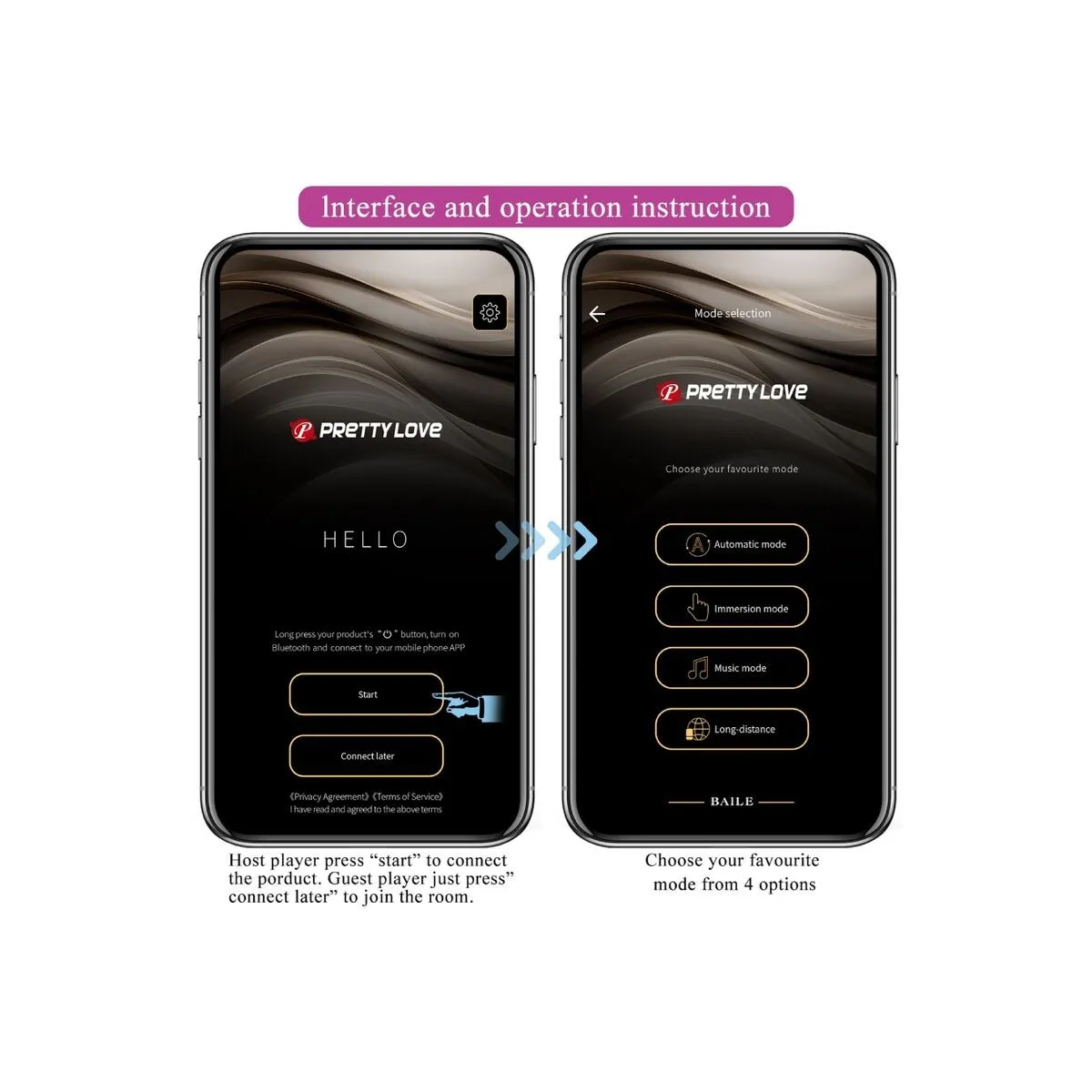 Jayleen Vibrator mit App-Fernbedienung Lila von Pretty Love Led | Fesselliebe.de