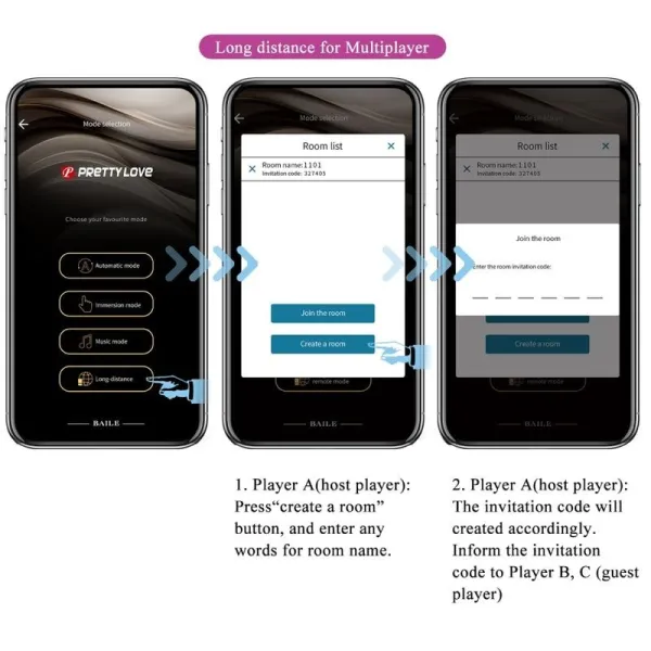 Jayleen Vibrator mit App-Fernbedienung Lila von Pretty Love Led | Fesselliebe.de