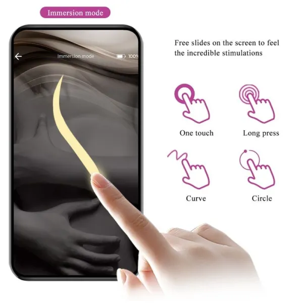 Jayleen Vibrator mit App-Fernbedienung Lila von Pretty Love Led | Fesselliebe.de