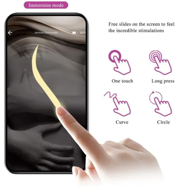Catalina Vibrator App mit Fernbedienung Lila von Pretty Love Led | Fesselliebe.de
