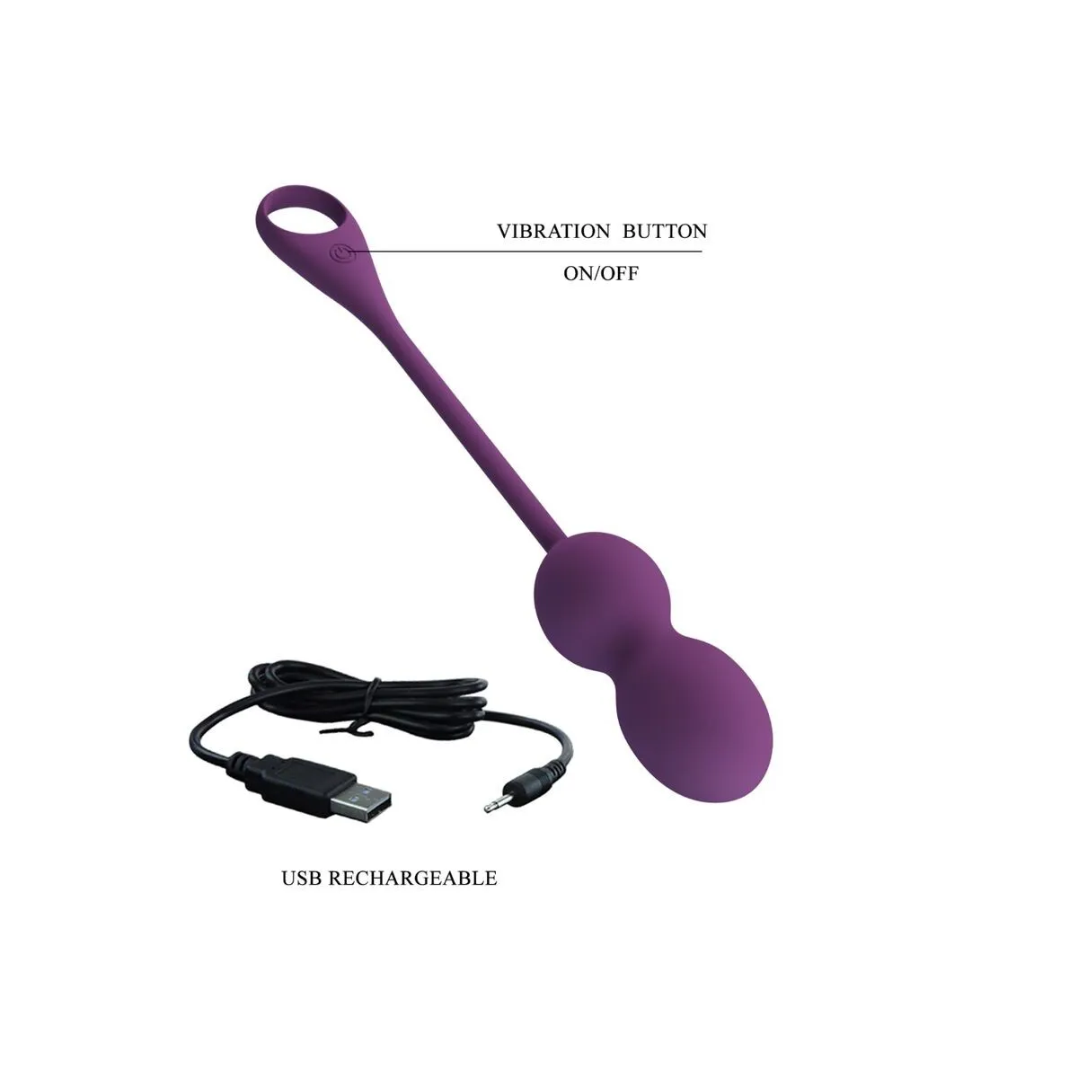 Elvira Kegel Balls App mit Fernbedienung Lila von Pretty Love | Fesselliebe.de