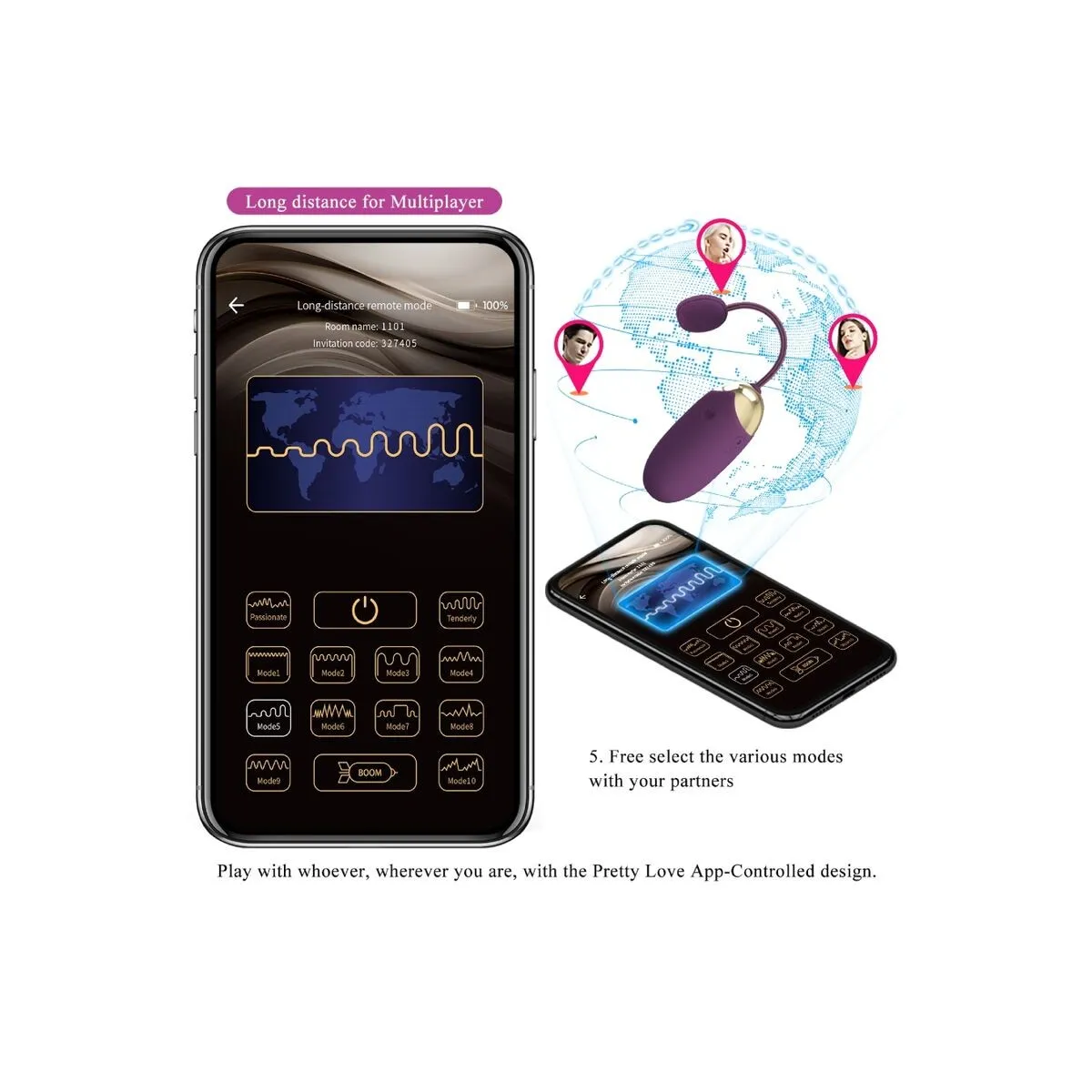 Abner App Lilac von Pretty Love | Fesselliebe.de