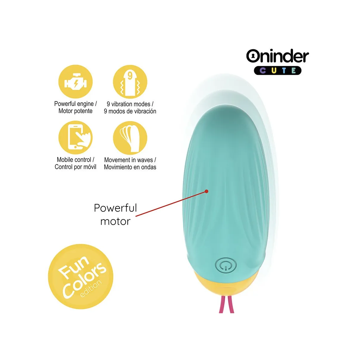 Love Pleasure Vibro-Rotierendes Silikon-Edelstein-Ei - Kostenlose Weltweite App von Oninder Cute | Fesselliebe.de