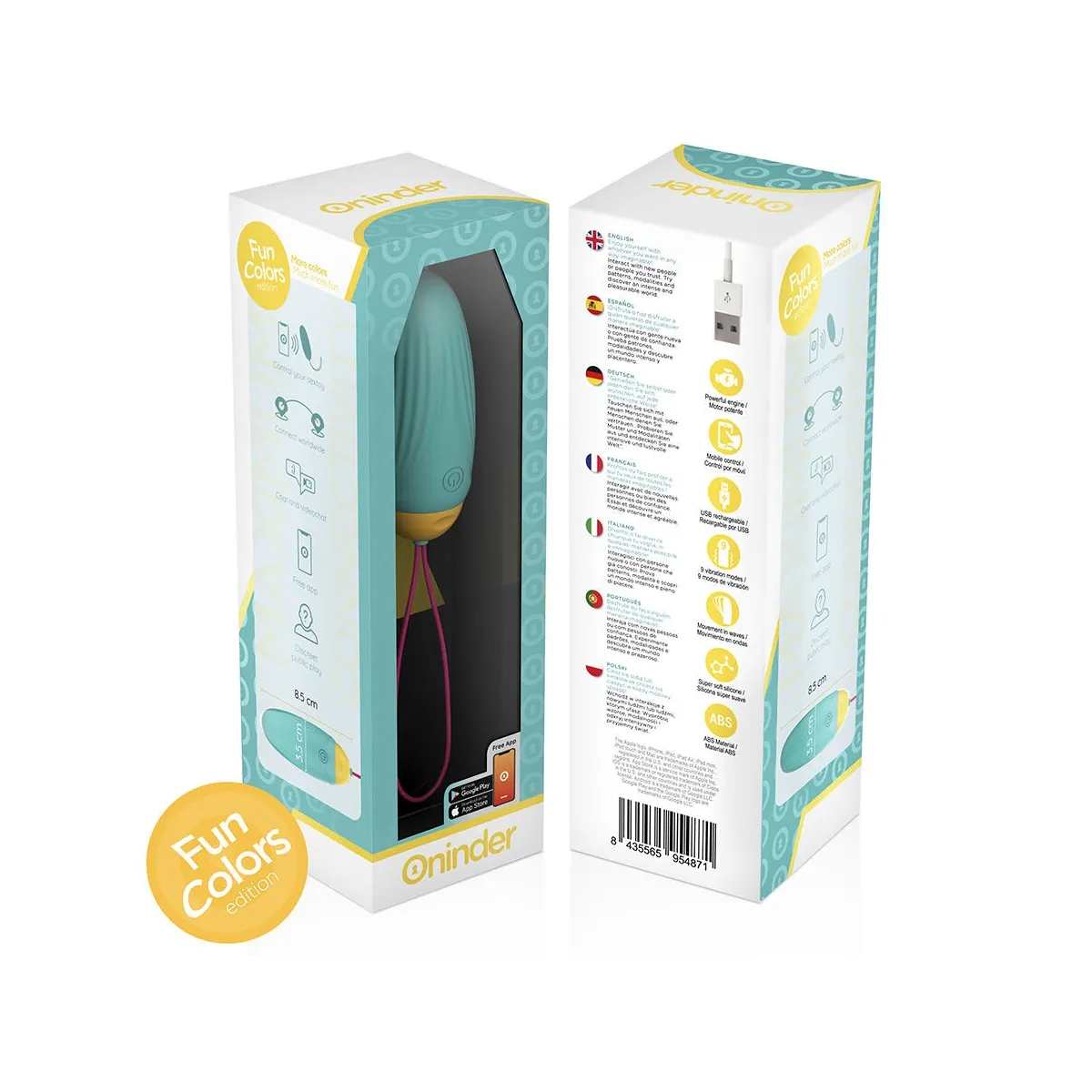 Love Pleasure Vibro-Rotierendes Silikon-Edelstein-Ei - Kostenlose Weltweite App von Oninder Cute | Fesselliebe.de