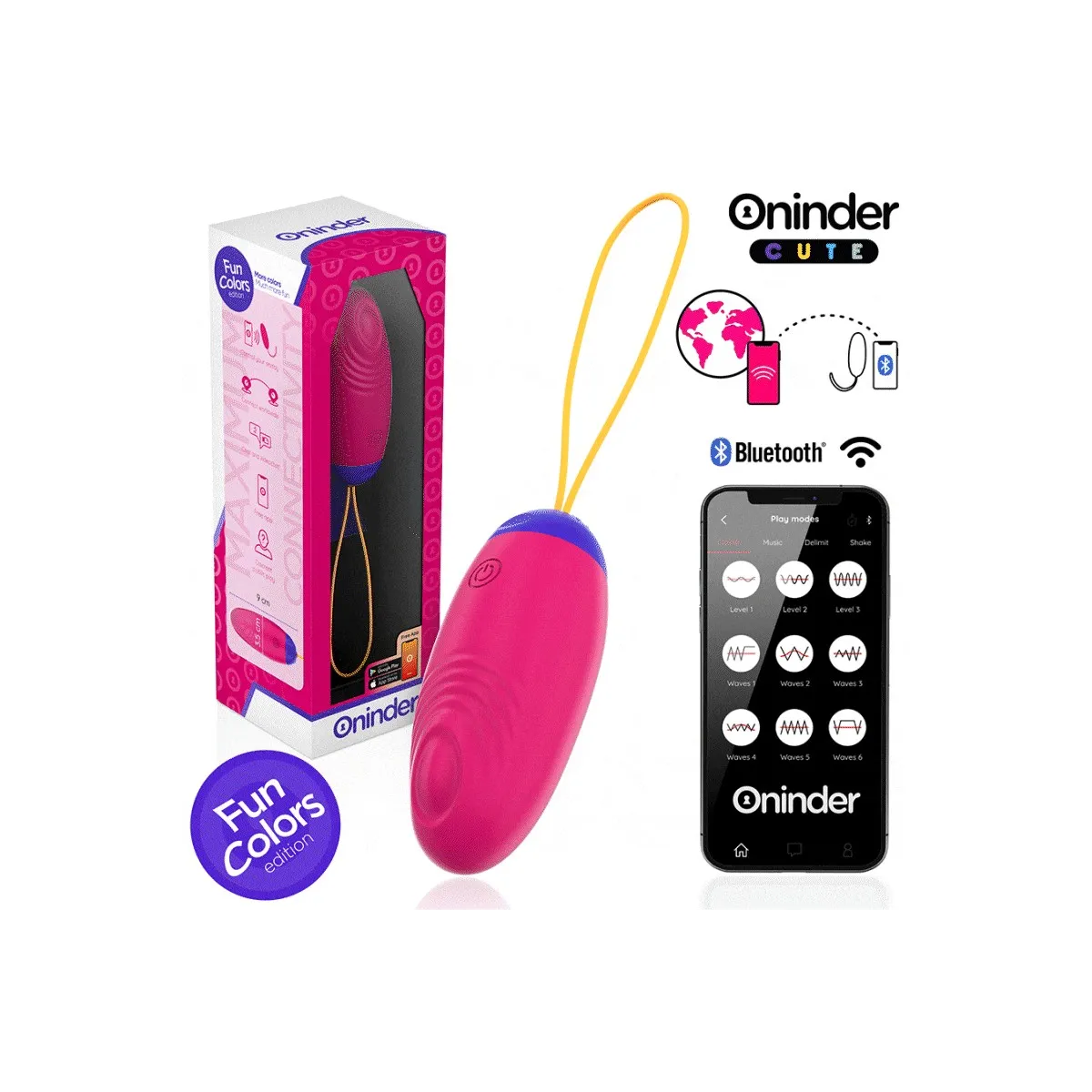 Love Pleasure Vibro-Wave Tapping Silikon-Ei - Kostenlose Weltweite App von Oninder Cute | Fesselliebe.de