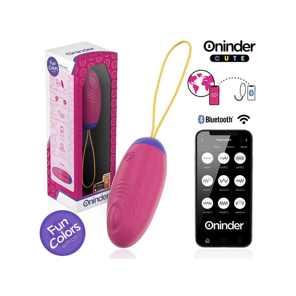 Love Pleasure Vibro-Wave Tapping Silikon-Ei - Kostenlose Weltweite App von Oninder Cute | Fesselliebe.de