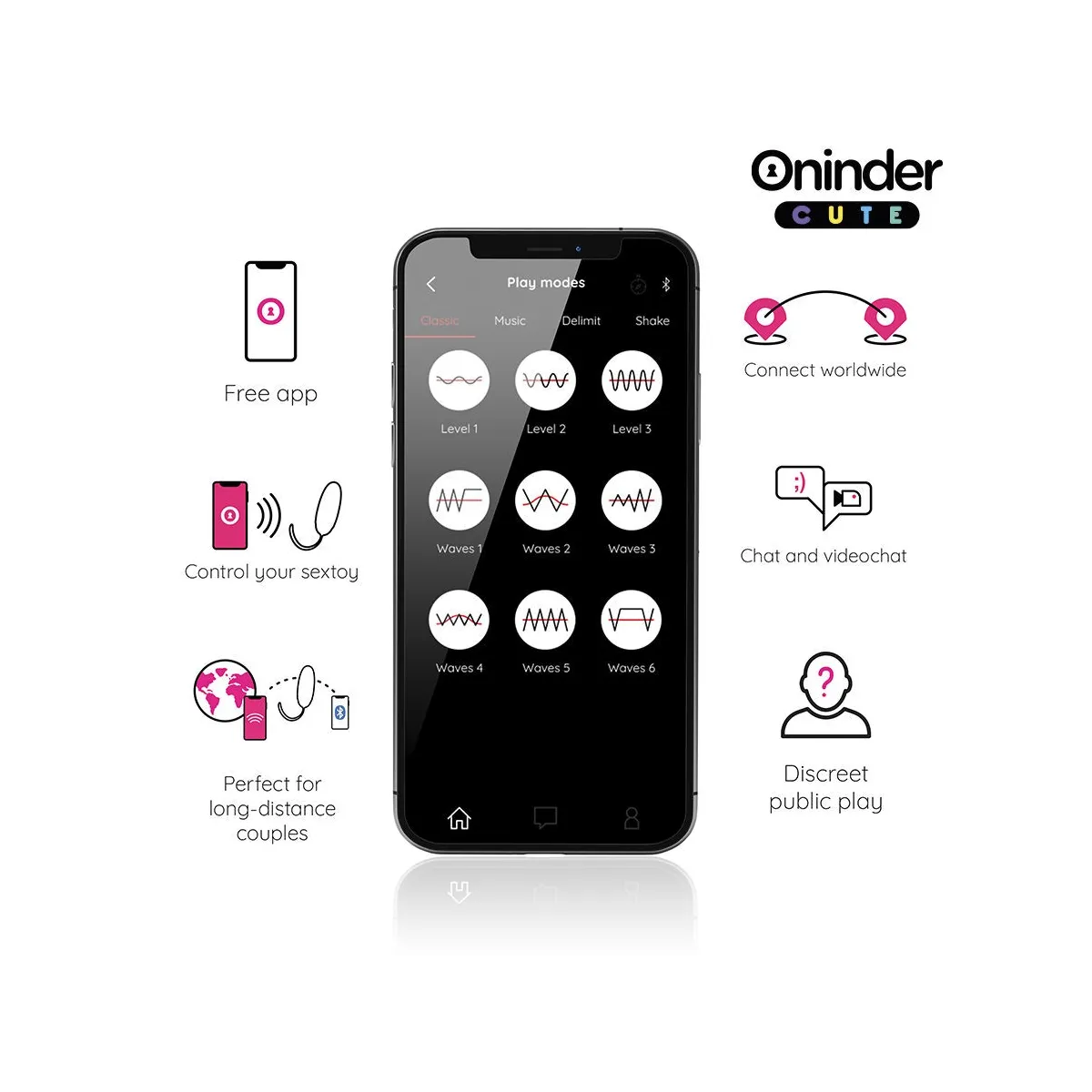 Love Pleasure Vibro-Wave Tapping Silikon-Ei - Kostenlose Weltweite App von Oninder Cute | Fesselliebe.de