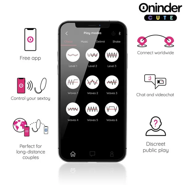 Love Pleasure Vibro-Wave Tapping Silikon-Ei - Kostenlose Weltweite App von Oninder Cute | Fesselliebe.de